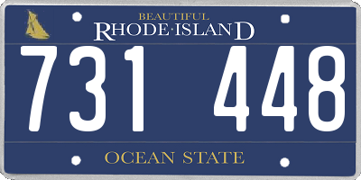 RI license plate 731448