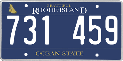 RI license plate 731459