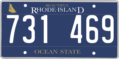 RI license plate 731469