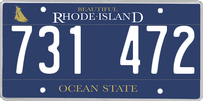RI license plate 731472