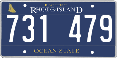 RI license plate 731479