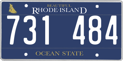 RI license plate 731484