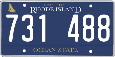 RI license plate 731488