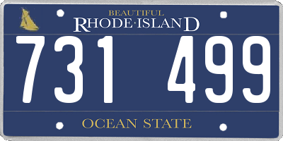 RI license plate 731499