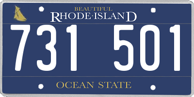 RI license plate 731501
