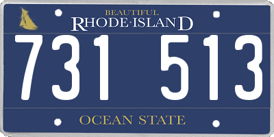 RI license plate 731513