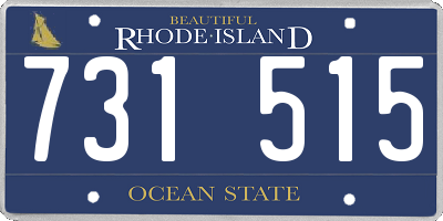 RI license plate 731515