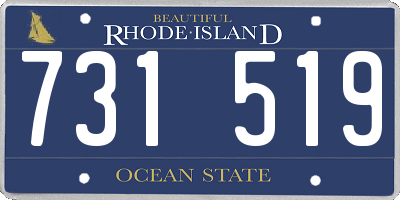 RI license plate 731519