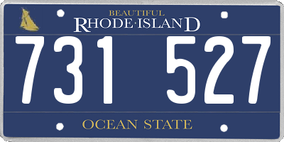 RI license plate 731527