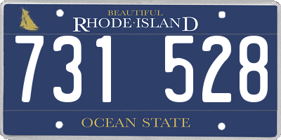 RI license plate 731528