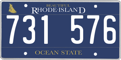 RI license plate 731576