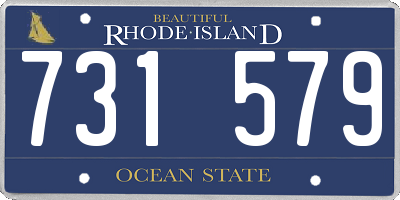 RI license plate 731579