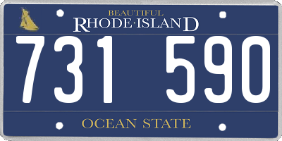 RI license plate 731590
