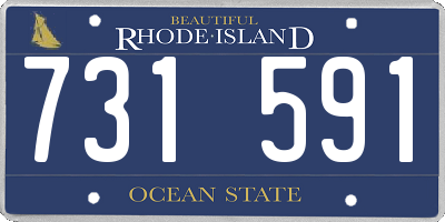 RI license plate 731591