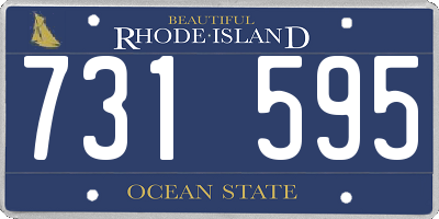 RI license plate 731595