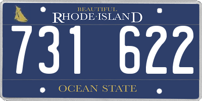 RI license plate 731622