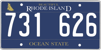 RI license plate 731626