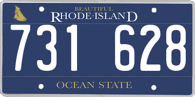 RI license plate 731628