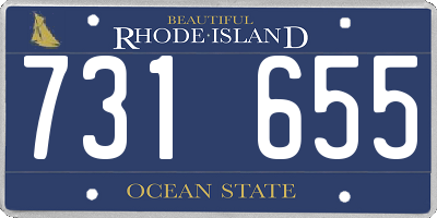 RI license plate 731655