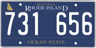 RI license plate 731656