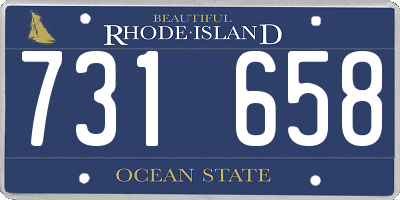 RI license plate 731658