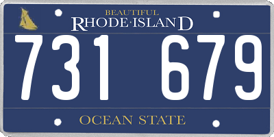 RI license plate 731679