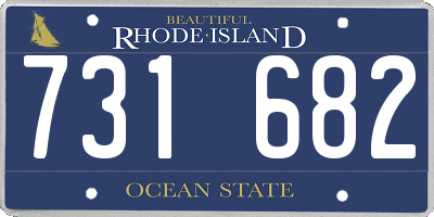RI license plate 731682
