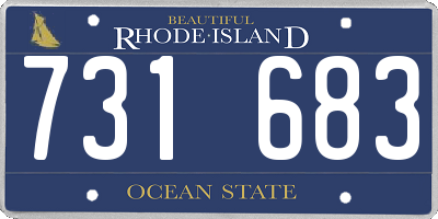 RI license plate 731683