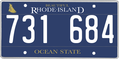 RI license plate 731684