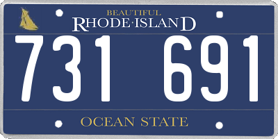 RI license plate 731691