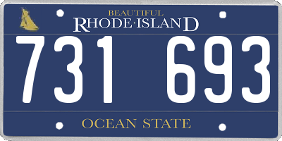 RI license plate 731693