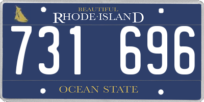 RI license plate 731696