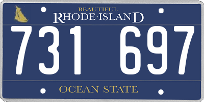 RI license plate 731697