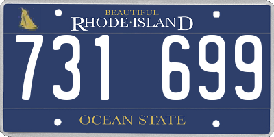 RI license plate 731699