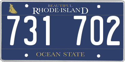 RI license plate 731702