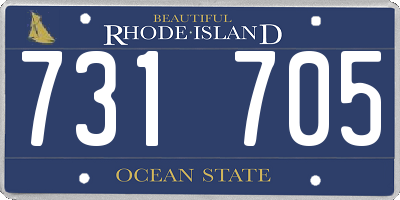 RI license plate 731705