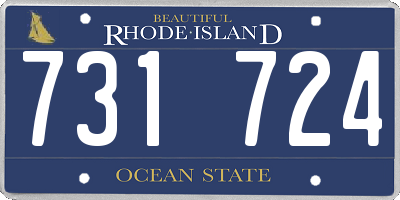 RI license plate 731724
