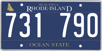 RI license plate 731790
