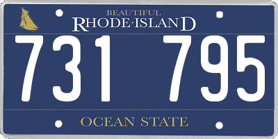 RI license plate 731795
