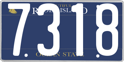 RI license plate 7318