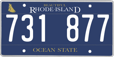 RI license plate 731877