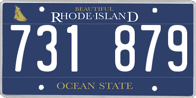 RI license plate 731879