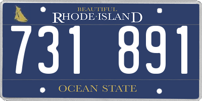 RI license plate 731891