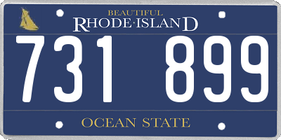 RI license plate 731899