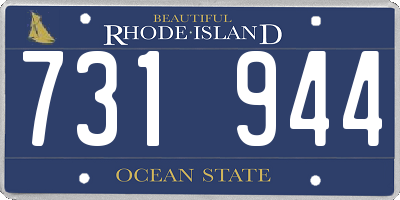RI license plate 731944