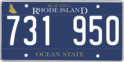 RI license plate 731950