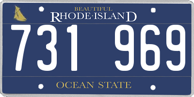 RI license plate 731969