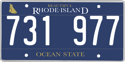 RI license plate 731977