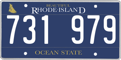 RI license plate 731979