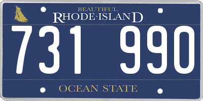 RI license plate 731990